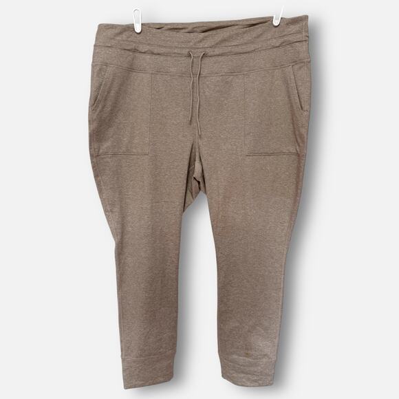 Active by Old Navy Pants - Old Navy‎ Active CozeCore Go-Dry Jogger Leggings Taupe Heather – 3X